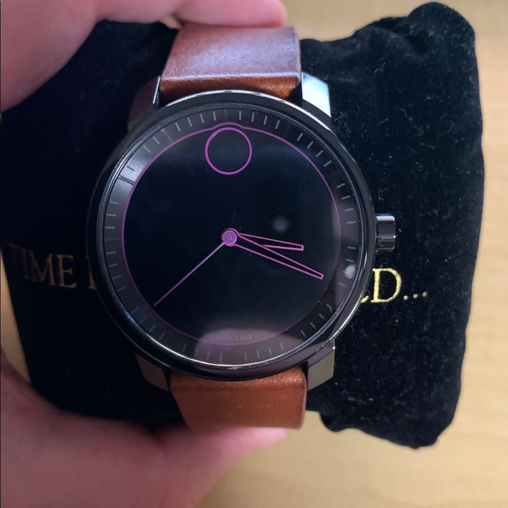 Monaco Bold Leather Men’s Watch 42mm